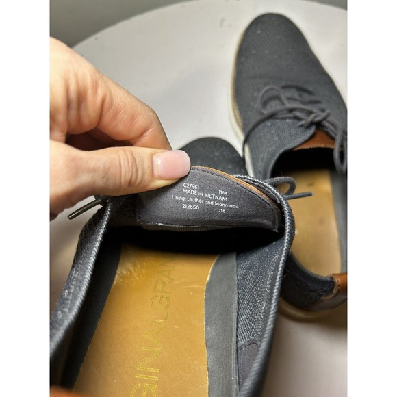 Cole Haan Original Grand Stitchlite Wingtip Knit Oxford C27960 Navy Men’s 11 main image 4